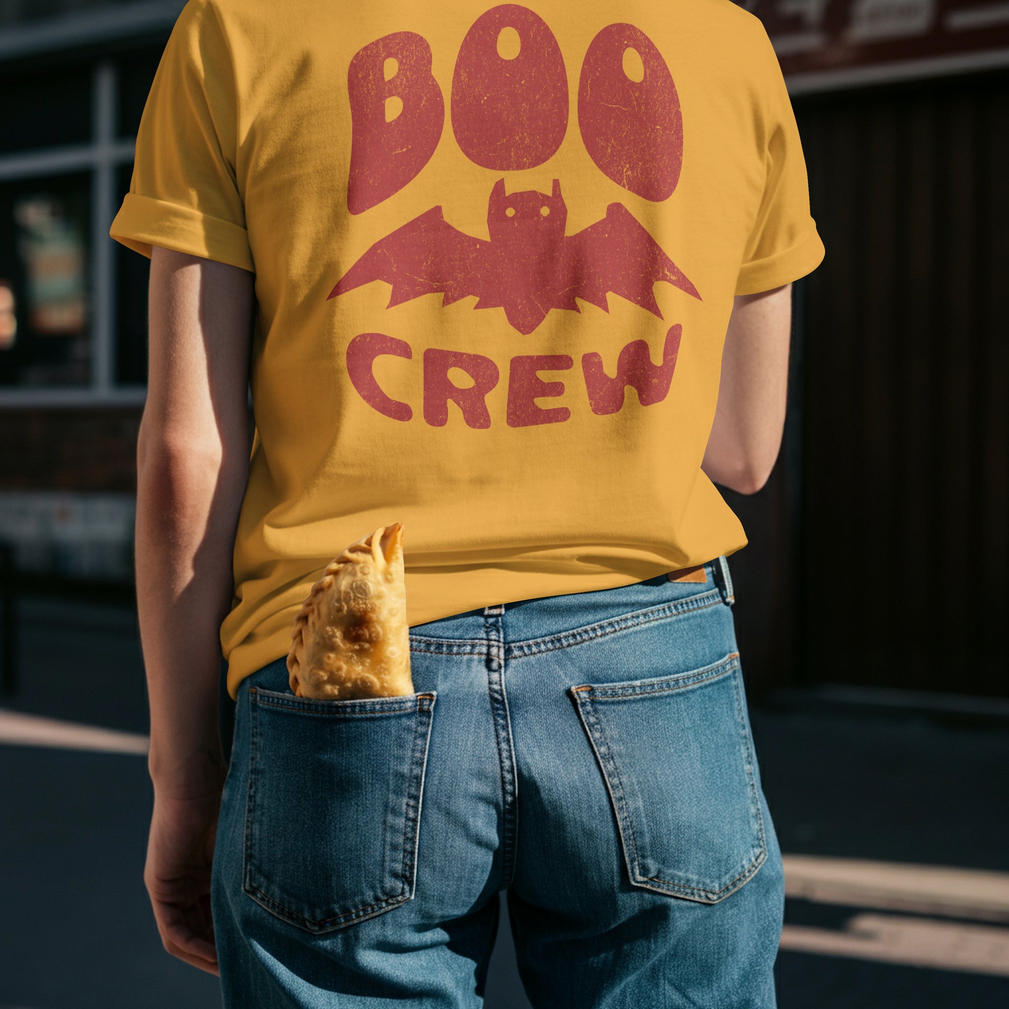 Spooky Season "Boo Crew" Bat Graphic T-Shirt