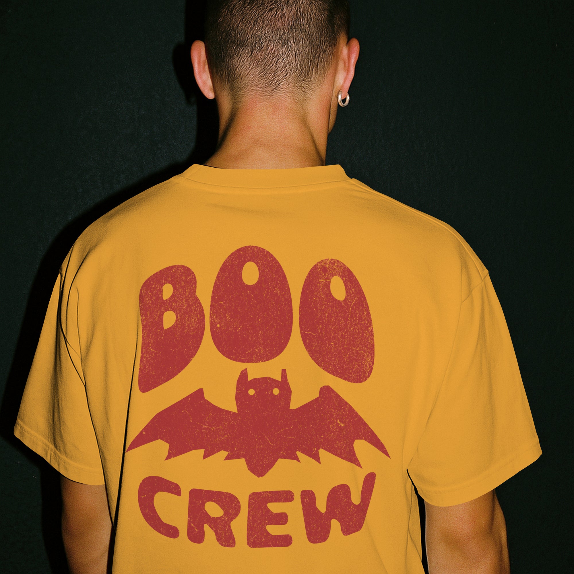 Spooky Season "Boo Crew" Bat Graphic T-Shirt