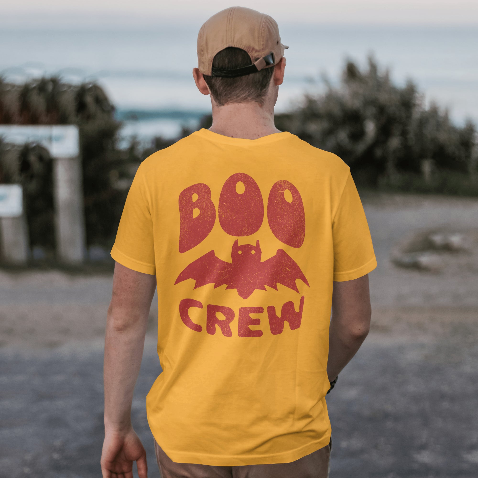 Spooky Season "Boo Crew" Bat Graphic T-Shirt
