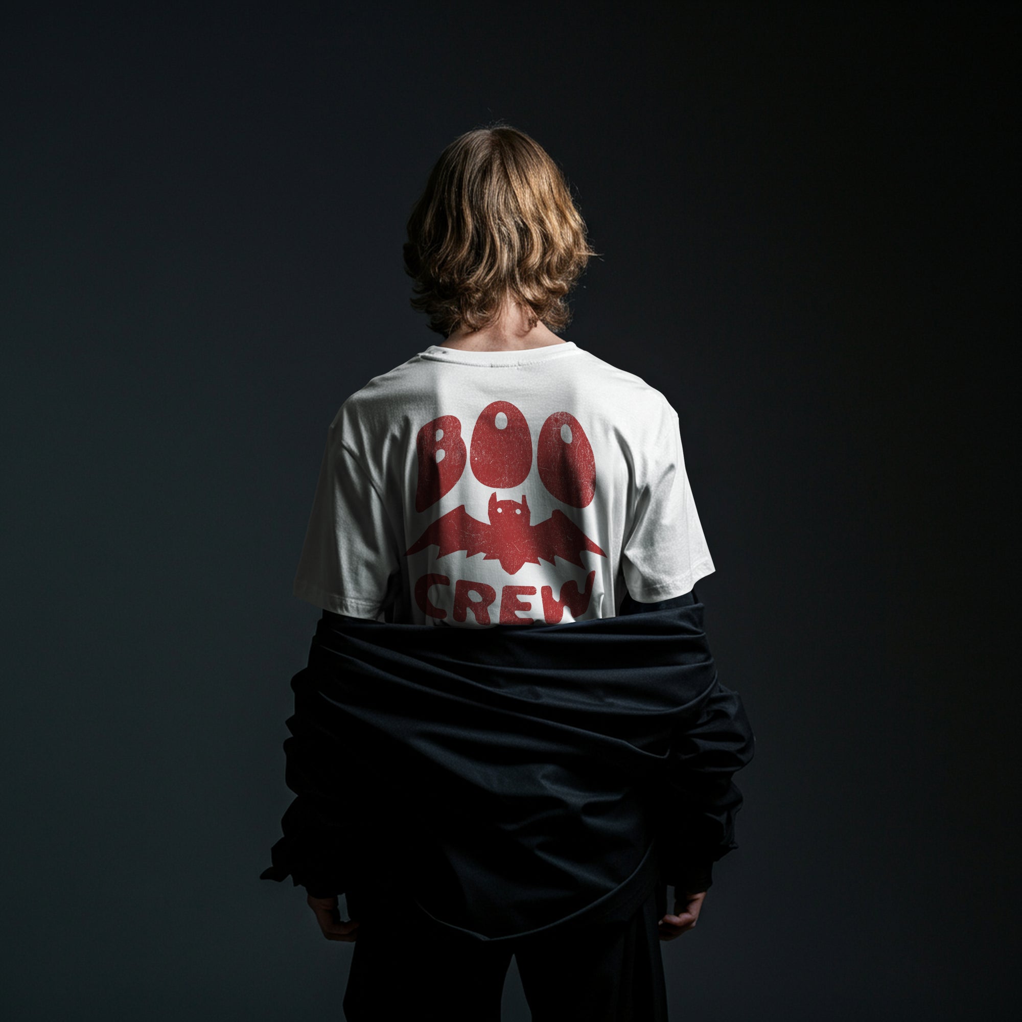Spooky Season "Boo Crew" Bat Graphic T-Shirt