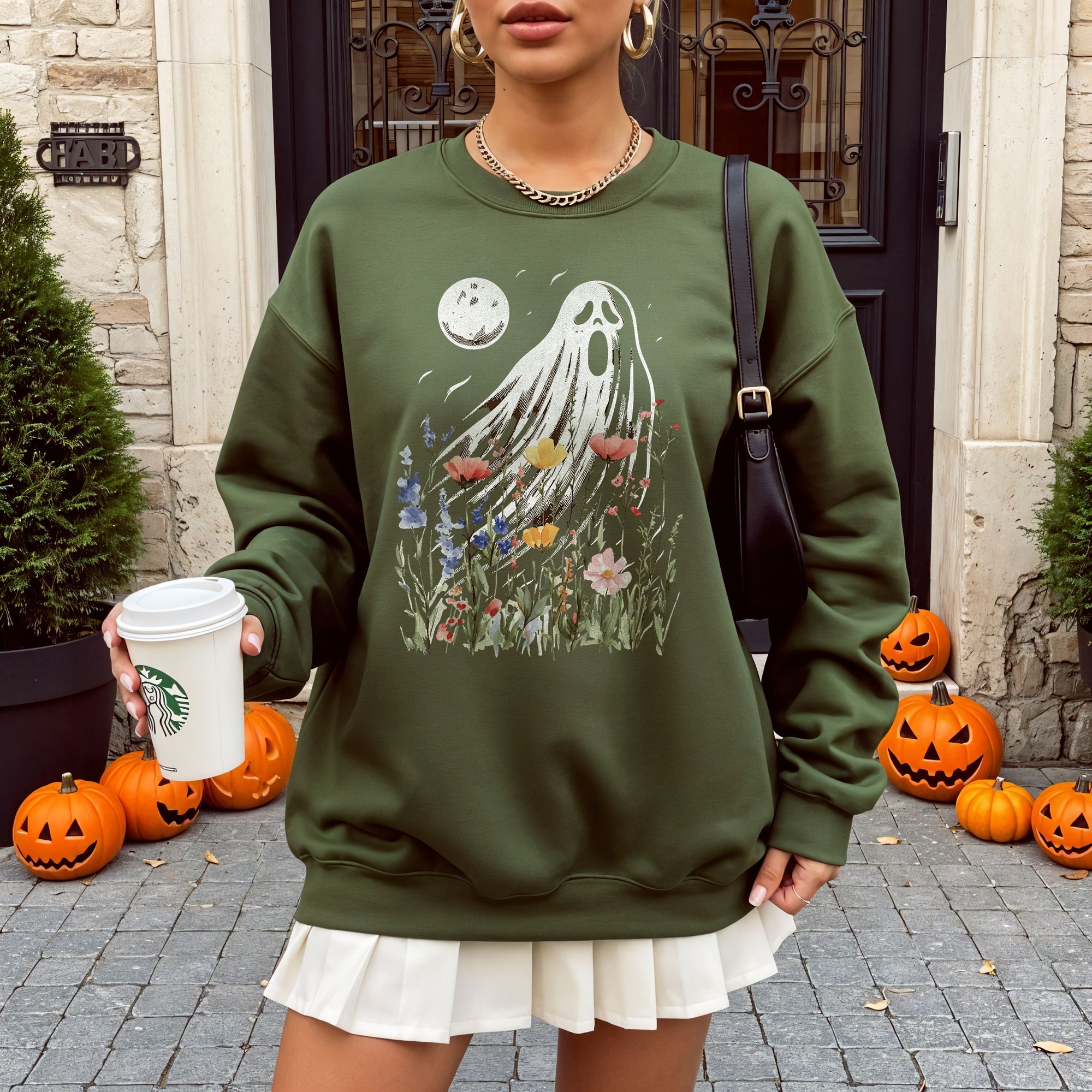 Ghost in Wildflowers Sweatshirt