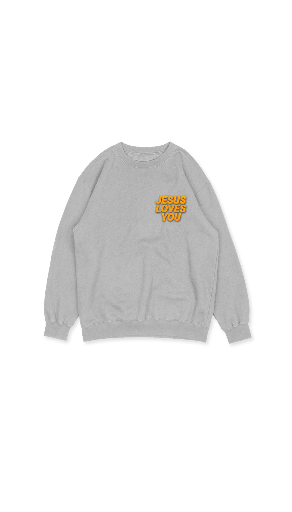 Jesus Loves You Pocket-Logo Embroidered Sweatshirt
