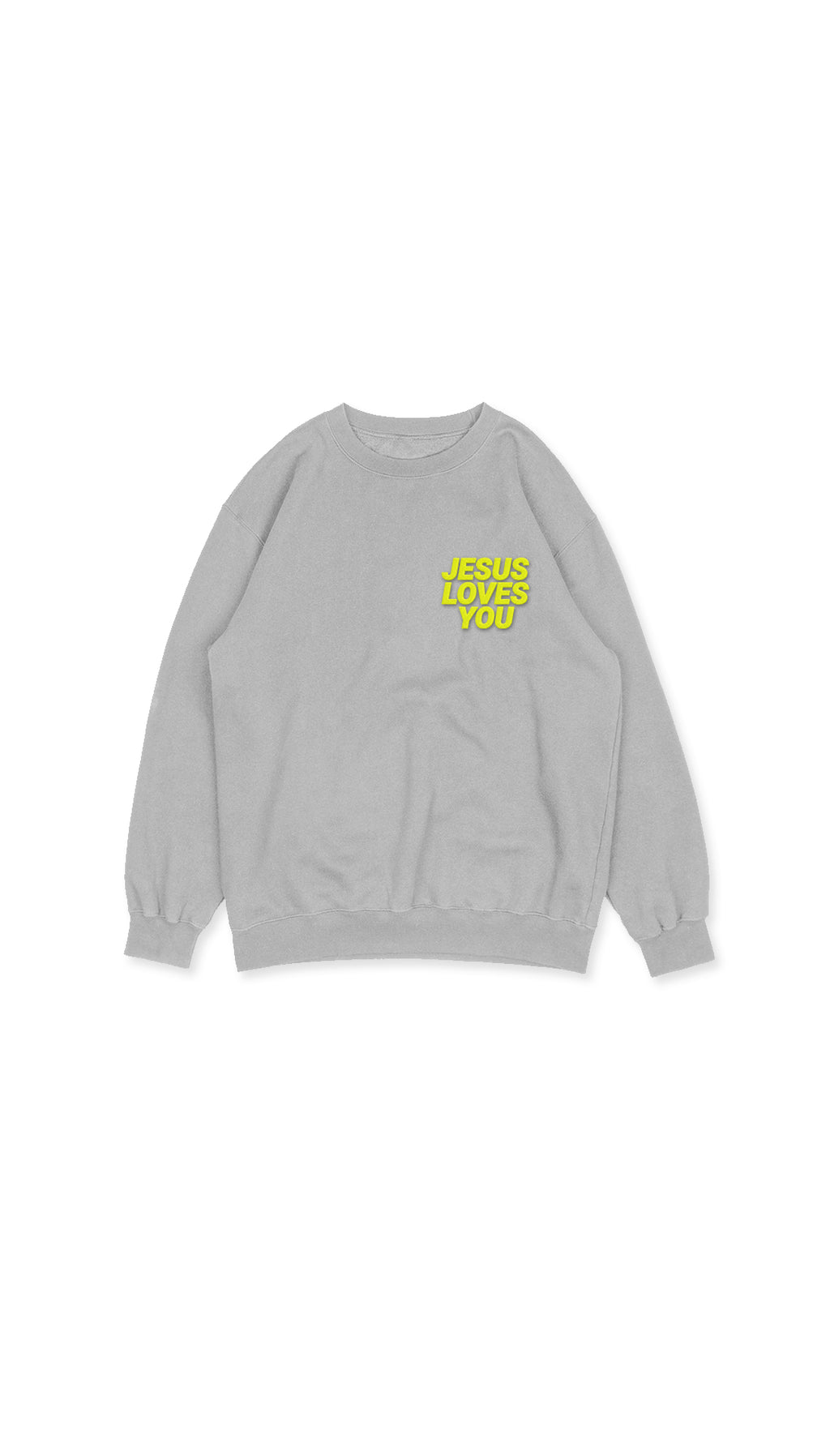 Jesus Loves You Pocket-Logo Embroidered Sweatshirt