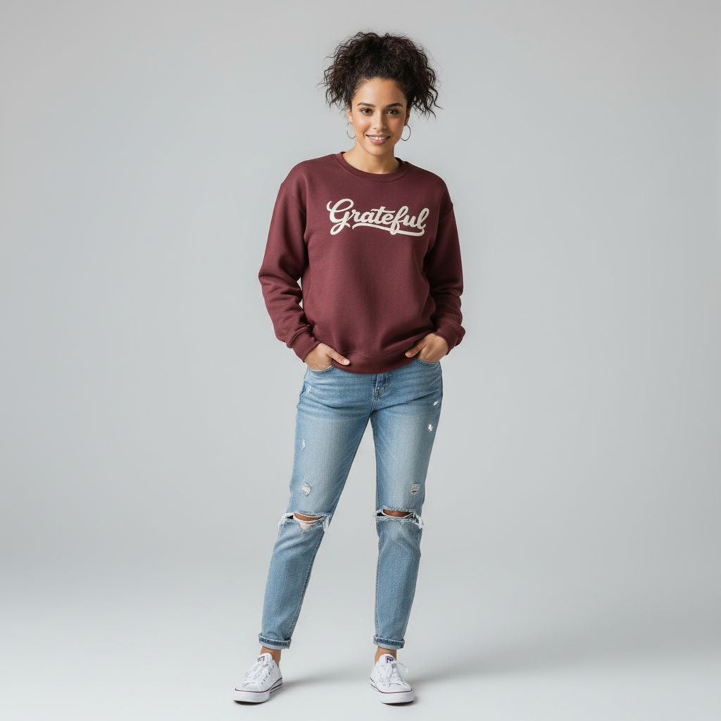 Grateful Embroidered Sweatshirt
