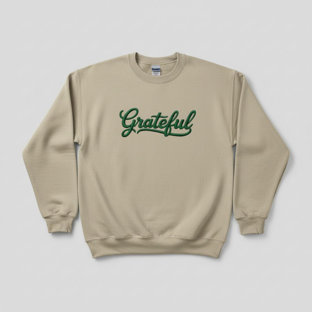 Grateful Embroidered Sweatshirt