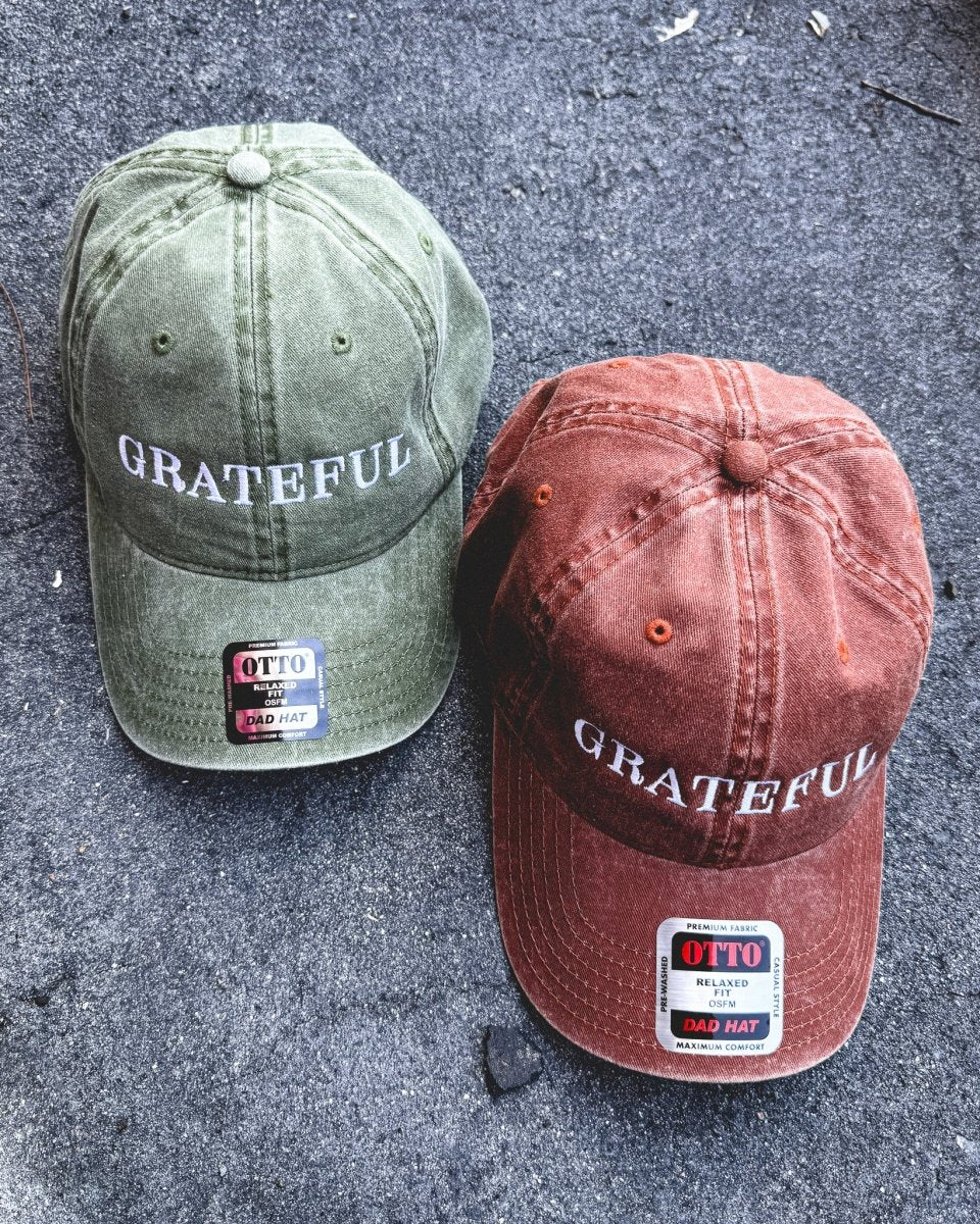 GRATEFUL (Texas Orange Pigment Dyed - Classic Cap) - The Cap Lovers Club