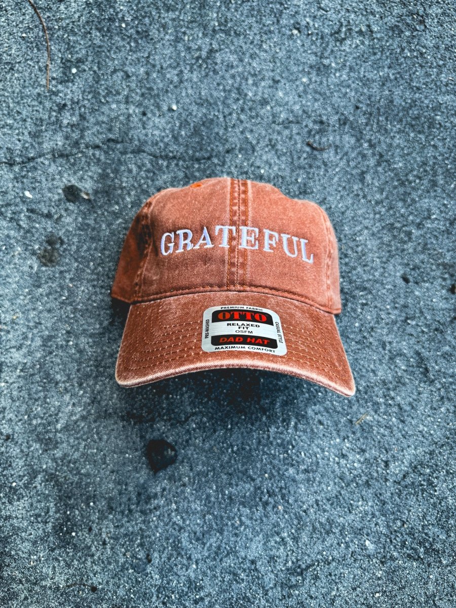 GRATEFUL (Texas Orange Pigment Dyed - Classic Cap) - The Cap Lovers Club
